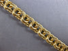 ESTATE LONG 14K YELLOW GOLD CLASSIC HANDCRAFTED SOLID DOUBLE LINK CHARM BRACELET