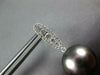 .45CT DIAMOND & AAA TAHITIAN PEARL 18K WHITE GOLD 3D CLASSIC BAR HANGING ARRINGS