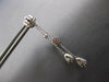1.65CT DIAMOND 18KT WHITE GOLD 3D FLOWER BY THE YARD TEAR DROP HANGING EARRINGS