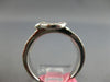 ESTATE WIDE .87CT DIAMOND 18KT WHITE GOLD ROUND & BAGUETTE HEART SHAPE LOVE RING