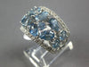 LARGE 4.87CT DIAMOND & AAA SAPPHIRE 18KT WHITE GOLD MULTI SHAPE ANNIVERSARY RING