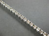 ESTATE 7.30CT DIAMOND 14KT WHITE GOLD 3D CLASSIC FOUR PRONG TENNIS BRACELET