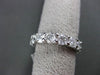 ESTATE 4.51CT DIAMOND 14KT WHITE GOLD SHARED PRONG ETERNITY RING STUNNING