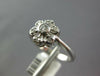 ESTATE .16CT DIAMOND 14KT WHITE GOLD 3D CLASSIC FLOWER FILIGREE FUN RING