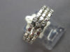 WIDE .75CT DIAMOND 14KT WHITE GOLD CLASSIC ETOILE 3 ROW WEDDING ANNIVERSARY RING