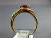 ESTATE 2.01CT DIAMOND & AAA FIRE OPAL 14KT YELLOW GOLD 3D OVAL ENGAGEMENT RING
