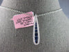 79CT DIAMOND & AAA SAPPHIRE 18KT WHITE GOLD JOURNEY ELONGATED FLOATING PENDANT