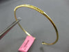 .40CT INTENSE FANCY YELLOW DIAMOND 18K YELLOW GOLD FLEXIBLE CUFF BANGLE BRACELET