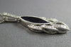 ESTATE 1.03CT DIAMOND & AAA AMETHYST 14K WHITE GOLD TEAR DROP FLOATING PENDANT