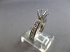 .60CT DIAMOND 14KT WHITE GOLD SIX PRONG CHANNEL SEMI MOUNT ENGAGEMENT RING 28073