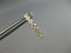 1.06CT DIAMOND 14KT YELLOW GOLD 3D ROUND INSIDE OUT OVAL HUGGIE HANGING EARRINGS