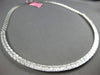 8.43CT DIAMOND 18KT WHITE GOLD 3D ROUND & BAGUETTE SEMI ETERNITY TENNIS NECKLACE