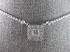 .35CT DIAMOND 14KT WHITE GOLD ROUND & PRINCESS SQUARE BY THE YARD LOVE NECKLACE