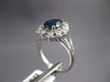 WIDE 1.52CT DIAMOND & AAA SAPPHIRE 14KT WHITE GOLD 3D PEAR SHAPE ENGAGEMENT RING
