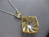 LARGE 1.95CT DIAMOND 14KT 2 TONE GOLD ROUND & BAGUETTE BY THE YARD LOVE NECKLACE