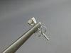 ESTATE .33CT DIAMOND 14KT WHITE GOLD 3D CLASSIC ROUND FOUR PRONG STUD EARRINGS