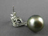 .42CT DIAMOND & AAA TAHITIAN PEARL 18K WHITE GOLD OPEN FILIGREE HANGING EARRINGS