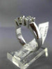 .65CT PRINCESS DIAMOND 14K WHITE GOLD 3D 3 STONE SEMI MOUNT ENGAGEMENT RING 1575