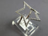 ESTATE LARGE .23CT DIAMOND 14KT WHITE GOLD 3D CLASSIC OPEN STAR FUN LOVE RING