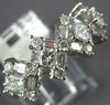 WIDE 1.32CT DIAMOND 14K WHITE GOLD 3D ROUND BAGUETTE & PRINCESS ANNIVERSARY RING