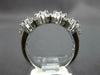 WIDE 1.32CT DIAMOND 14K WHITE GOLD 3D ROUND BAGUETTE & PRINCESS ANNIVERSARY RING