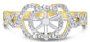 .21CT DIAMOND 14KT 2 TONE GOLD 3D ROUND 6 PRONG HALO SEMI MOUNT ENGAGEMENT RING