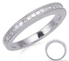 .4CT DIAMOND 14K WHITE GOLD PRINCESS CHANNEL INVISIBLE MILGRAIN ANNIVERSARY RING