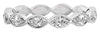 .28CT DIAMOND 18KT WHITE GOLD 3D ROUND MARQUISE SHAPE FILIGREE ANNIVERSARY RING