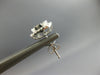 1.29CT DIAMOND 14KT WHITE GOLD CLASSIC ROUND INVISIBLE SQUARE HALO STUD EARRINGS