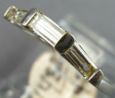 .45CT DIAMOND 14KT WHITE GOLD BAGUETTE 3 STONE V SHAPE WEDDING ANNIVERSARY RING