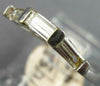 .45CT DIAMOND 14KT WHITE GOLD BAGUETTE 3 STONE V SHAPE WEDDING ANNIVERSARY RING