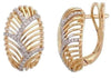 .23CT DIAMOND 14KT YELLOW GOLD ROUND OVAL MULTI BAR CLIP ON FUN HANGING EARRINGS