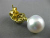 LARGE 2.58CT DIAMOND & AAA SOUTH SEA PEARL 18KT YELLOW GOLD 3D HANGING EARRINGS