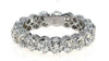 ESTATE 3.83CT DIAMOND 18KT WHITE GOLD 3D CLASSIC ROUND ETERNITY ANNIVERSARY RING