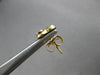 ESTATE .07CT DIAMOND 14KT WHITE & YELLOW GOLD CLASSIC HEART STUD EARRINGS #28064