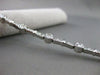 ANTIQUE 1.55CT DIAMOND 14KT WHITE GOLD BEZEL LINK TENNIS BRACELET 7.25 INCH #116
