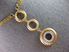 LARGE .15CT DIAMOND 14KT 2 TONE GOLD MULTI CIRCULAR BY THE YARD LARIAT NECKLACE