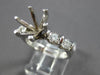 LARGE .72CT DIAMOND 18KT WHITE GOLD 3D 6 PRONG SEMI MOUNT ENGAGEMENT RING #27793