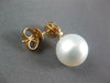 .54CT DIAMOND & AAA SOUTH SEA PEARL 18KT ROSE GOLD 3D TEAR DROP HANGING EARRINGS