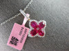LARGE 2.72CT DIAMOND & AAA RUBY 14KT ROSE GOLD 3D OVAL & ROUND FILIGREE PENDANT