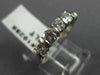 ESTATE 1.08CT DIAMOND PLATINUM CLASSIC 5 STONE CHANNEL ANNIVERSARY RING #19288