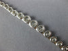 ESTATE LARGE 10.37CT DIAMOND 18K WHITE GOLD 3 PRONG GRADUATING TENNIS NECKLACE