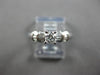 .40CT DIAMOND 14KT WHITE GOLD 3D CLASSIC ROUND & BAGUETTE ENGAGEMENT RING #27997