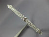 ESTATE 1.93CT DIAMOND 18KT WHITE GOLD 3D X LOVE SEMI ETERNITY BANGLE BRACELET