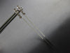 ESTATE .20CT DIAMOND 14K WHITE GOLD 3D 4 STONE BEZEL CHANDELIER HANGING EARRINGS