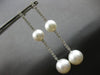 EXTRA LARGE 1.81CT DIAMOND & AAA SOUTH SEA PEARL 18K WHITE GOLD HANGING EARRINGS