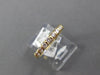 ESTATE .28CT DIAMOND 14K YELLOW GOLD 3D CLASSIC 7 STONE CHANNEL ANNIVERSARY RING
