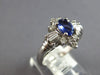 1.12CT DIAMOND & AAA TANZANITE 14K WHITE GOLD 3D OVAL & BAGUETTE ENGAGEMENT RING