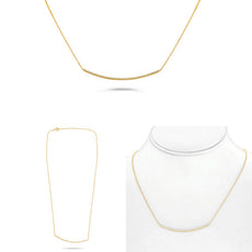 ESTATE .13CT DIAMOND 14K YELLOW GOLD 3D ROUND HAPPY FACE BAR ADJUSTABLE NECKLACE