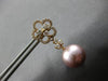 LARGE 1.11CT DIAMOND & AAA PINK SOUTH SEA PEARL 18KT ROSE GOLD HANGING EARRINGS